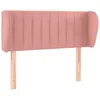 Image de vidaXL TÃªte de lit avec oreilles Rose 103x23x78/88 cm Velours