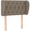 Image de vidaXL TÃªte de lit avec oreilles Taupe 83x23x78/88 cm Tissu
