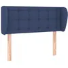 Image de vidaXL TÃªte de lit avec oreilles Bleu 93x23x78/88 cm Tissu