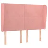 Image de vidaXL TÃªte de lit avec oreilles Rose 147x23x118/128 cm Velours