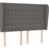 Image de vidaXL TÃªte de lit avec oreilles Gris 147x23x118/128 cm Similicuir