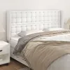 Image de vidaXL TÃªte de lit avec oreilles Blanc 183x23x118/128 cm Similicuir