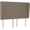 Image de vidaXL TÃªte de lit avec oreilles Taupe 147x23x118/128 cm Tissu