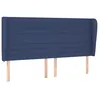 Image de vidaXL TÃªte de lit avec oreilles Bleu 163x23x118/128 cm Tissu