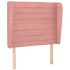 Image de vidaXL TÃªte de lit avec oreilles Rose 83x23x118/128 cm Velours