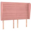 Image de vidaXL TÃªte de lit avec oreilles Rose 147x23x118/128 cm Velours