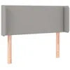 Image de vidaXL TÃªte de lit avec oreilles Gris clair 93x16x78/88 cm Tissu