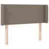 Image de vidaXL TÃªte de lit avec oreilles Taupe 93x16x78/88 cm Tissu