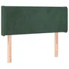 Image de vidaXL TÃªte de lit avec oreilles Vert foncÃ© 83x16x78/88 cm Velours