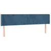 Image de vidaXL TÃªte de lit avec oreilles Bleu foncÃ© 203x16x78/88 cm Velours