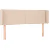Image de Vidaxl TÃªte De Lit Avec Oreilles Cappuccino 147x16x78/88 Cm Similicuir