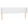Image de vidaXL TÃªte de lit avec oreilles Blanc 183x16x78/88 cm Similicuir