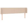 Image de Vidaxl TÃªte De Lit Avec Oreilles Cappuccino 203x16x78/88 Cm Similicuir