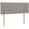 Image de vidaXL TÃªte de lit avec oreilles Gris clair 103x16x78/88 cm Velours