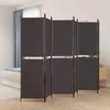 Image de vidaXL TÃªte de lit avec oreilles Marron FoncÃ© 83x16x78/88 cm Tissu