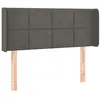 Image de vidaXL TÃªte de lit avec oreilles Gris foncÃ© 93x16x78/88 cm Velours