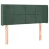 Image de vidaXL TÃªte de lit avec oreilles Vert foncÃ© 93x16x78/88 cm Velours