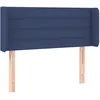 Image de vidaXL TÃªte de lit avec oreilles Bleu 103x16x78/88 cm Tissu