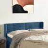 Image de vidaXL TÃªte de lit avec oreilles Bleu foncÃ© 147x16x78/88 cm Velours