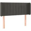 Image de vidaXL TÃªte de lit avec oreilles Gris foncÃ© 103x16x78/88 cm Velours