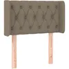 Image de vidaXL TÃªte de lit avec oreilles Taupe 83x16x78/88 cm Tissu