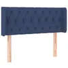 Image de vidaXL TÃªte de lit avec oreilles Bleu 93x16x78/88 cm Tissu