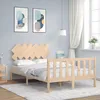 Image de vidaXL TÃªte de lit avec oreilles Taupe 103x16x78/88 cm Tissu