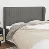 Image de vidaXL TÃªte de lit avec oreilles Gris foncÃ© 83x16x78/88 cm Velours