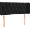 Image de vidaXL TÃªte de lit avec oreilles Noir 93x16x78/88 cm Velours