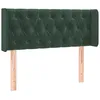 Image de vidaXL TÃªte de lit avec oreilles Vert foncÃ© 103x16x78/88 cm Velours