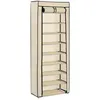 Image de vidaXL TÃªte de lit avec oreilles Taupe 147x16x118/128 cm Tissu
