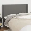 Image de vidaXL TÃªte de lit avec oreilles Gris foncÃ© 183x16x118/128 cm Tissu