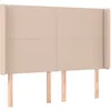 Image de Vidaxl TÃªte De Lit Avec Oreilles Cappuccino 147x16x118/128 Cm