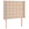 Image de Vidaxl TÃªte De Lit Avec Oreilles Cappuccino 103x16x118/128 Cm