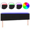 Image de vidaXL TÃªte de lit Ã  LED Noir 200x5x78/88 cm Tissu
