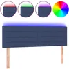 Image de vidaXL TÃªte de lit Ã  LED Bleu 144x5x78/88 cm Tissu