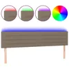 Image de vidaXL TÃªte de lit Ã  LED Taupe 160x5x78/88 cm Tissu