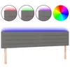 Image de vidaXL TÃªte de lit Ã  LED Gris foncÃ© 200x5x78/88 cm Tissu