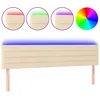 Image de vidaXL TÃªte de lit Ã  LED CrÃ¨me 200x5x78/88 cm Tissu