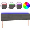 Image de vidaXL TÃªte de lit Ã  LED Gris foncÃ© 160x5x78/88 cm Velours