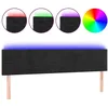 Image de vidaXL TÃªte de lit Ã  LED Noir 160x5x78/88 cm Velours