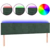 Image de vidaXL TÃªte de lit Ã  LED Vert foncÃ© 160x5x78/88 cm Velours