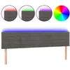 Image de vidaXL TÃªte de lit Ã  LED Gris foncÃ© 200x5x78/88 cm Velours