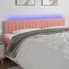 Image de vidaXL TÃªte de lit Ã  LED Rose 180x5x78/88 cm Velours
