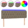 Image de vidaXL TÃªte de lit Ã  LED Taupe 144x7x78/88 cm Tissu