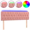 Image de vidaXL TÃªte de lit Ã  LED Rose 160x7x78/88 cm Velours