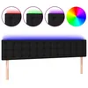 Image de vidaXL TÃªte de lit Ã  LED Noir 180x5x78/88 cm Tissu