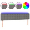 Image de vidaXL TÃªte de lit Ã  LED Gris foncÃ© 200x5x78/88 cm Tissu