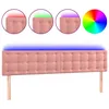 Image de vidaXL TÃªte de lit Ã  LED Rose 200x5x78/88 cm Velours