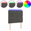 Image de vidaXL TÃªte de lit Ã  LED Gris foncÃ© 100x7x118/128 cm Velours